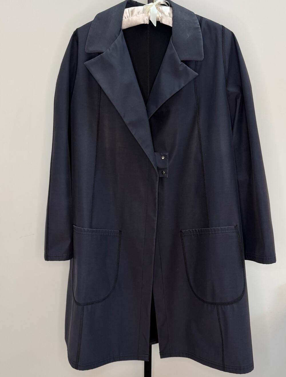 Babette SF Black Jacket Trench Style 9213 Small Button Front